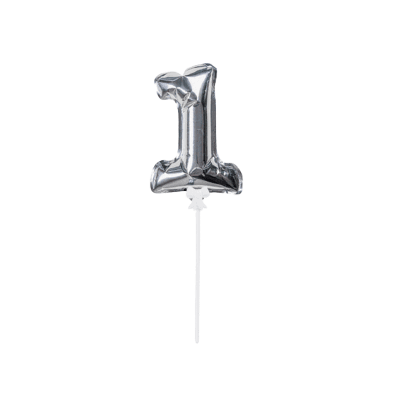 Silver Number Party Ballon 1pc - LMCHING Group Limited