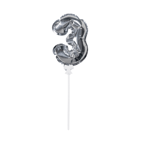 Silver Number Party Ballon 1pc - LMCHING Group Limited