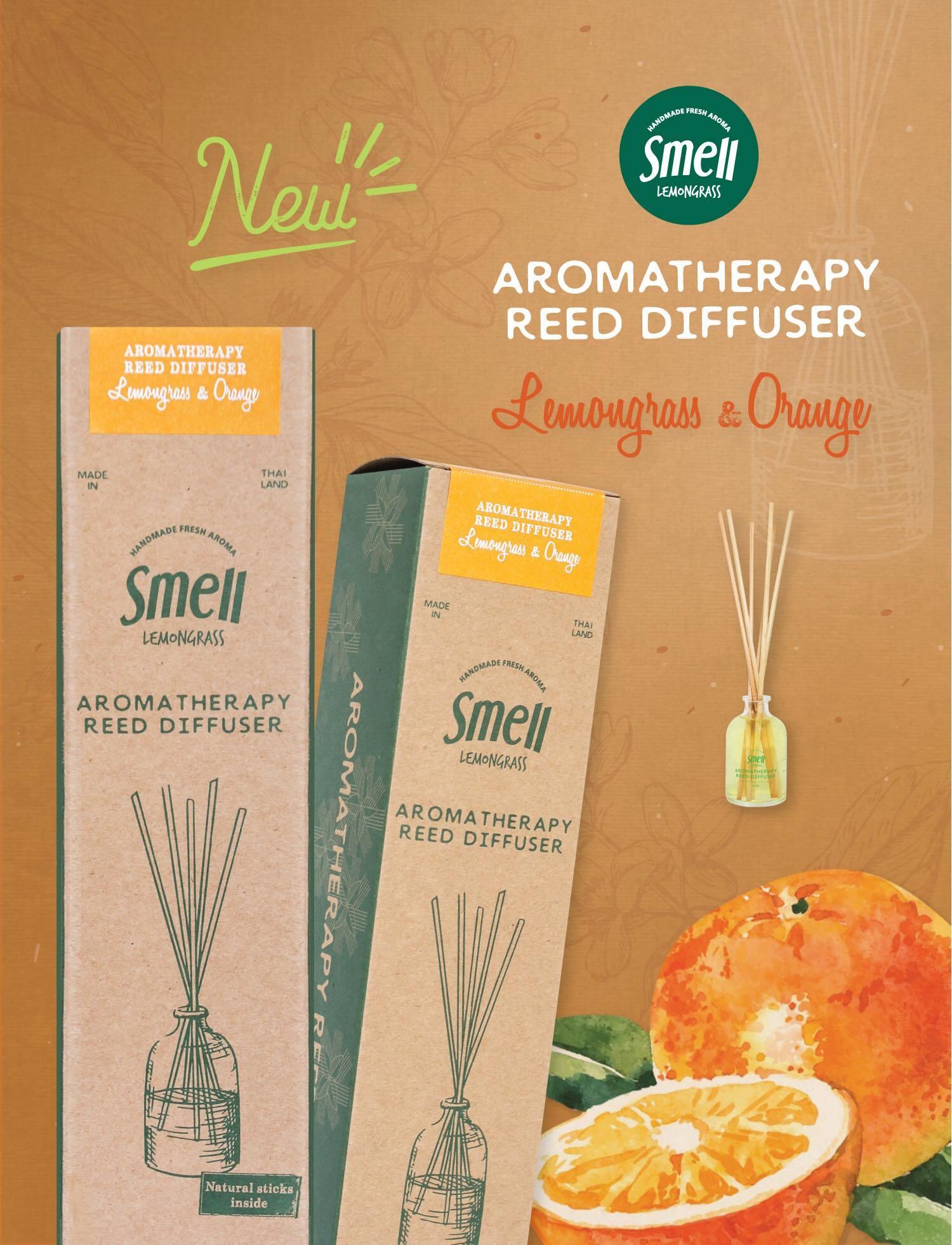 smell LEMONGRASS Handmade Aromatherapy Mosquito Repellent Reed Diffuser (Lemongrass & Orange) 50ml - LMCHING Group Limited
