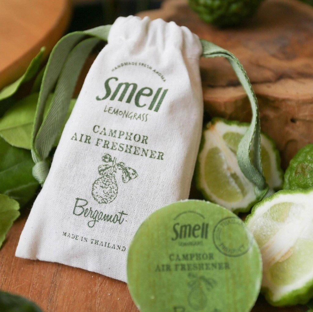 smell LEMONGRASS Handmade Camphor Air Freshener/Mosquito Repellent (Bergamot) 30g - LMCHING Group Limited
