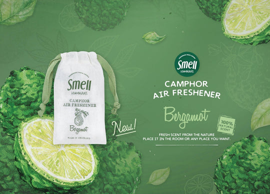 smell LEMONGRASS Handmade Camphor Air Freshener/Mosquito Repellent (Bergamot) 30g - LMCHING Group Limited
