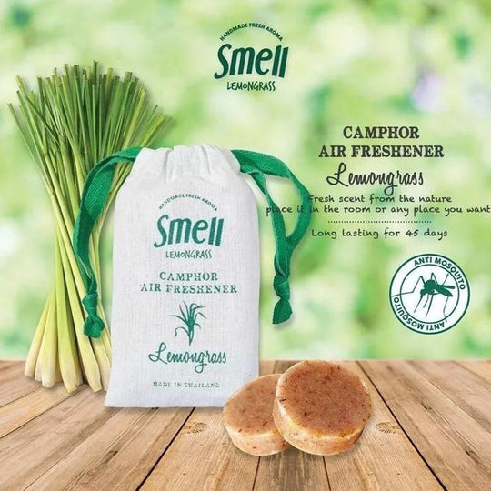 smell LEMONGRASS Handmade Camphor Air Freshener/Mosquito Repellent (Lemongrass) 30g - LMCHING Group Limited
