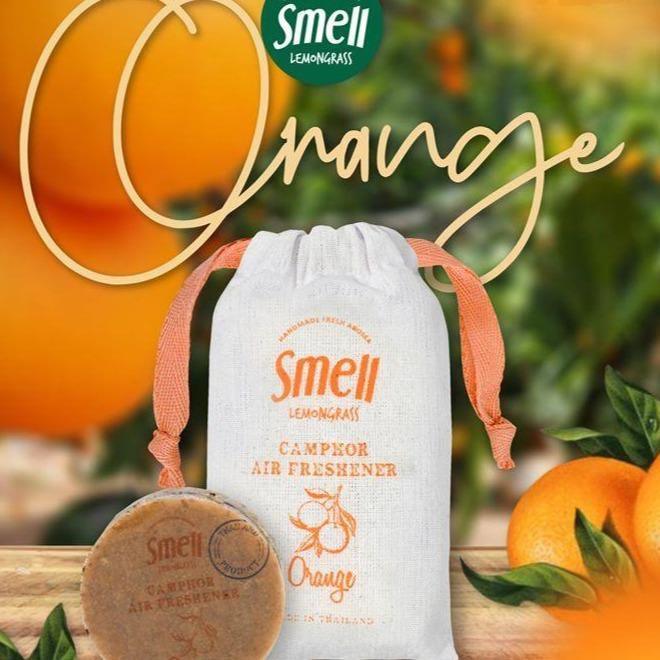 smell LEMONGRASS Handmade Camphor Air Freshener/Mosquito Repellent (Orange) 30g - LMCHING Group Limited