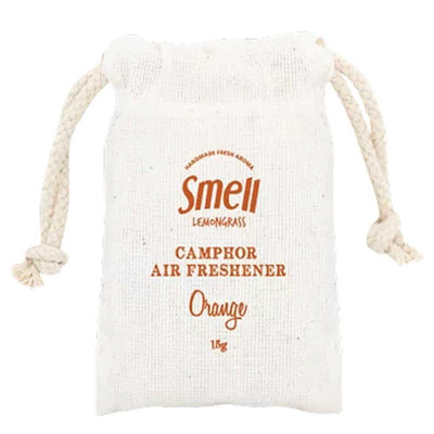 smell LEMONGRASS Handmade Camphor Air Freshener/Mosquito Repellent (Orange) Mini Size 15g