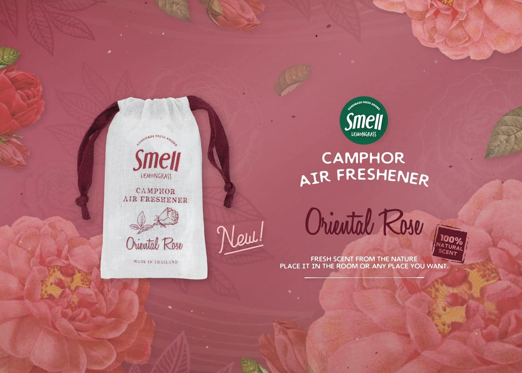 smell LEMONGRASS Handmade Camphor Air Freshener/Mosquito Repellent (Oriental Rose) 30g - LMCHING Group Limited