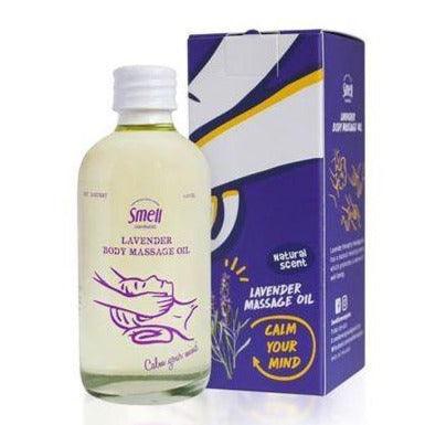 Smell Lemongrass Minyak Urut Badan Menenangkan Tidur Nyenyak Buatan Tangan (Lavender) 120ml