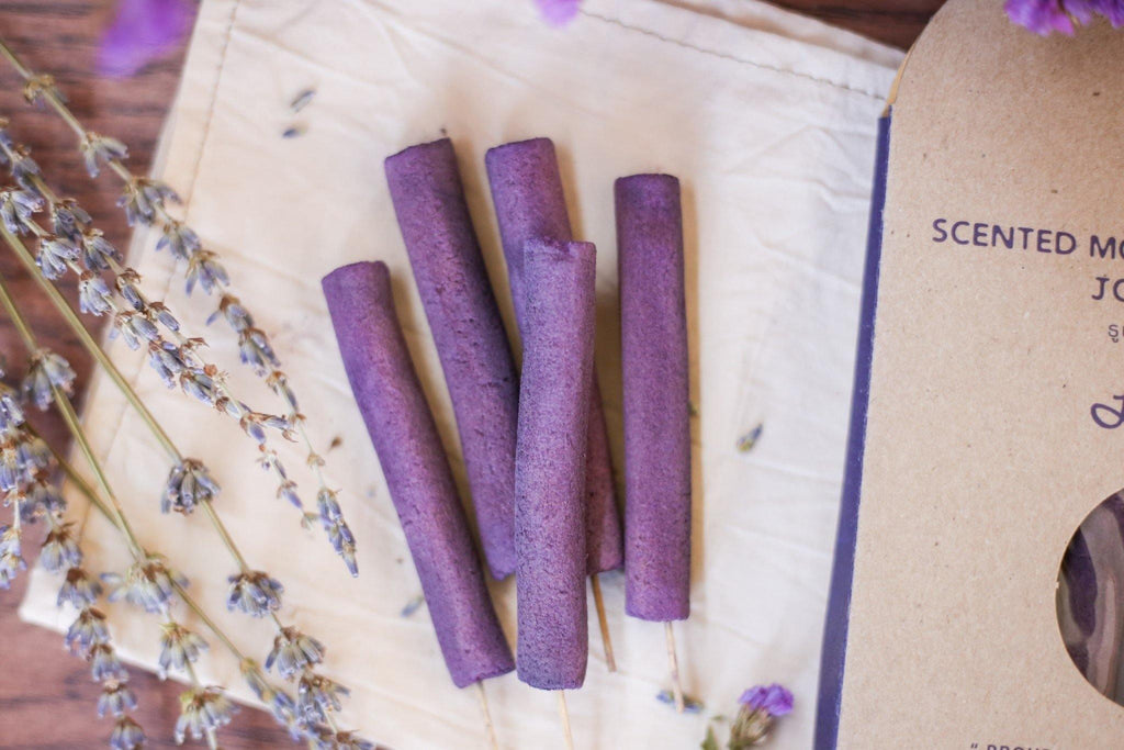 smell LEMONGRASS Handmade Lavender Scented Mosquito Repellent Joss Sticks 13pcs/box - LMCHING Group Limited