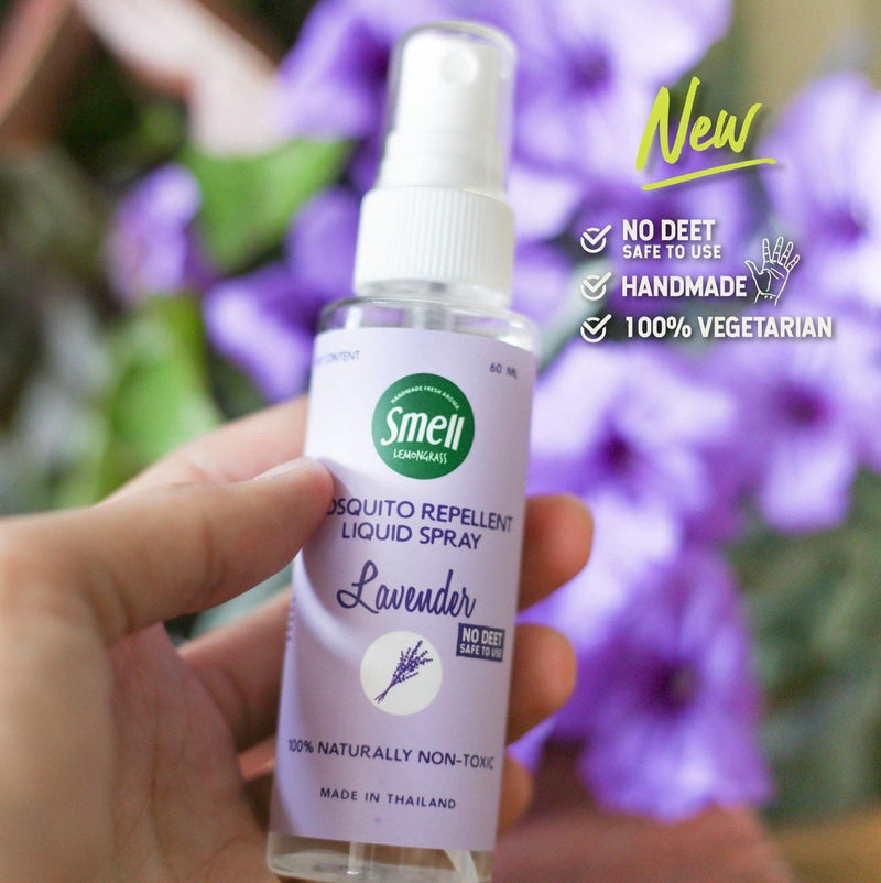 smell LEMONGRASS Handmade Mosquito Repellent Liquid Spray Set (Lavender) 60ml x 4 - LMCHING Group Limited
