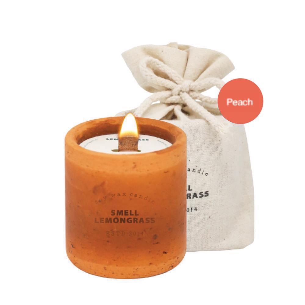 smell LEMONGRASS Mosquito Repellent Soy Wax Candle (Peach) - LMCHING Group Limited