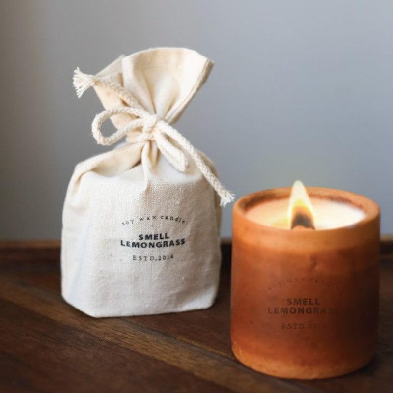 smell LEMONGRASS Mosquito Repellent Soy Wax Candle (Pine) - LMCHING Group Limited