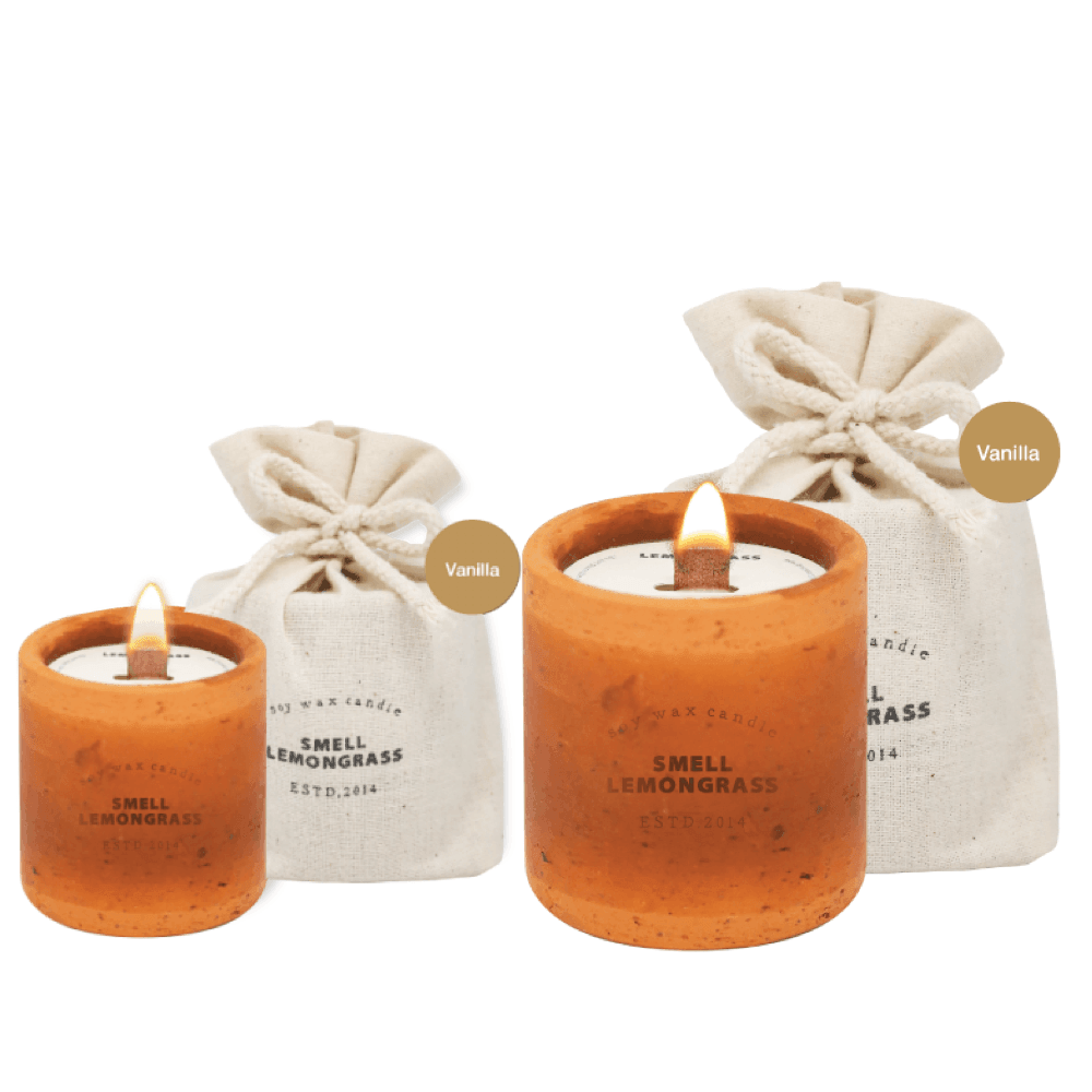 smell LEMONGRASS Mosquito Repellent Soy Wax Candle (Vanilla) - LMCHING Group Limited