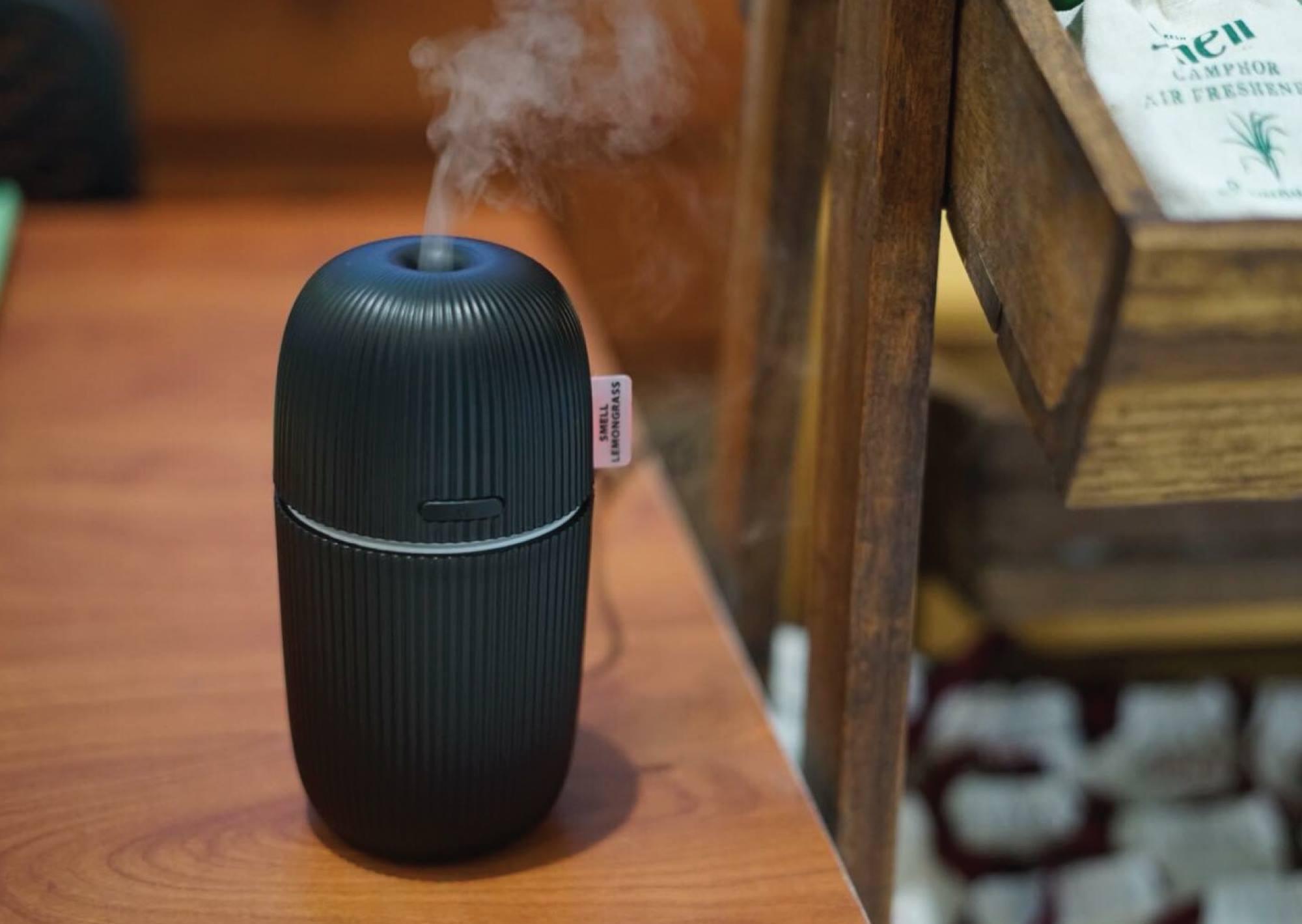 smell LEMONGRASS USB Essential Oil Aroma Diffuser Machine (Black) 1pc - LMCHING Group Limited