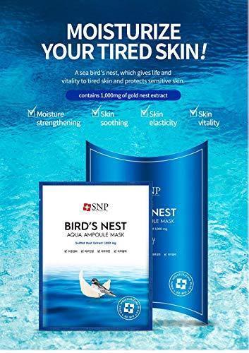 SNP Bird's Nest Aqua Ampoule Mask 10pcs - LMCHING Group Limited