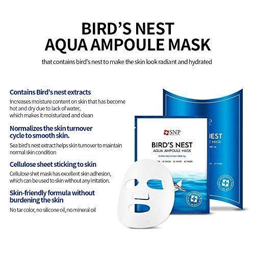 SNP Bird's Nest Aqua Ampoule Mask 10pcs - LMCHING Group Limited
