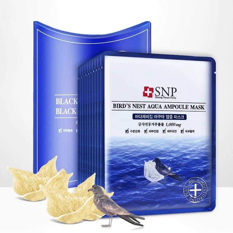 SNP Bird's Nest Aqua Ampoule Mask 10pcs - LMCHING Group Limited