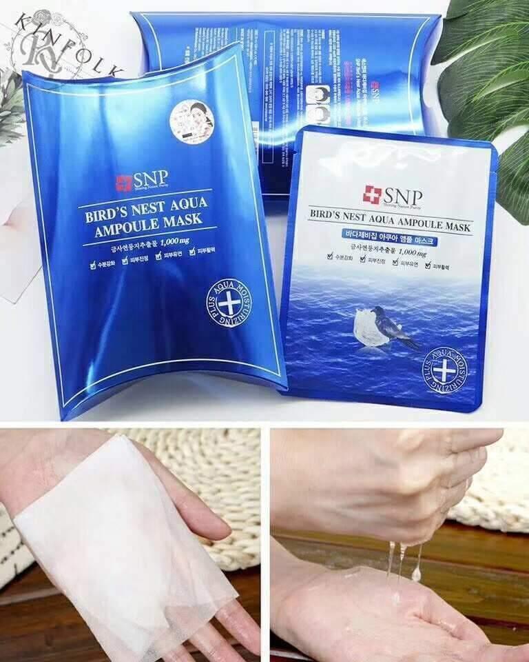 SNP Bird's Nest Aqua Ampoule Mask 10pcs - LMCHING Group Limited