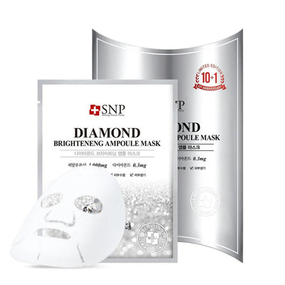 SNP Diamond Brightening Ampoule Sheet Mask 25ml x 10