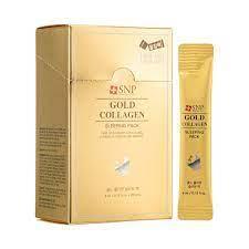 SNP Gold Collagen Water Mascarilla de noche reparadora - Antiedad 4ml x 20 uds