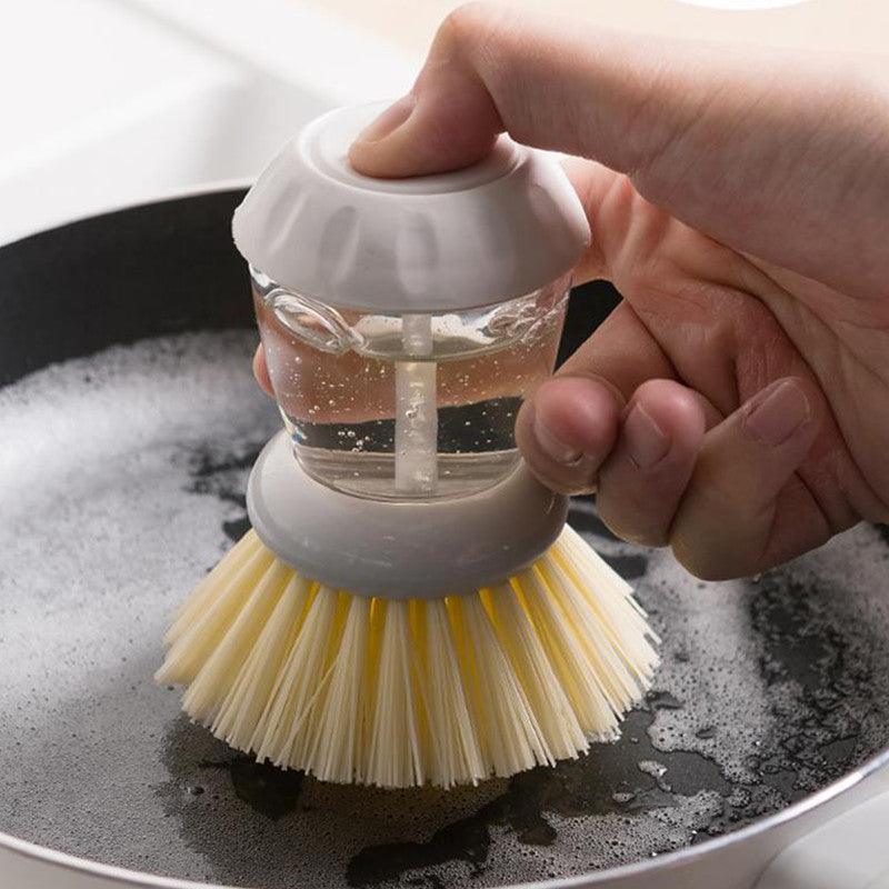 Soap Dispensing Palm Brush and Stand