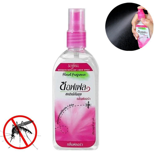 Soffell Mosquito Repellent Liquid Spray (Floral) 80ml – LMCHING Group ...