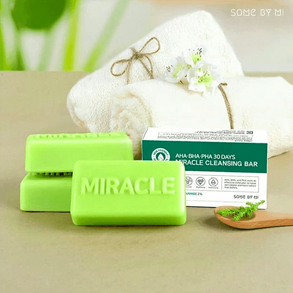 SOME BY MI 30 Days Tea Tree Acne Clear Miracle Cleansing Bar (AHA, BHA & PHA) 106g - LMCHING Group Limited