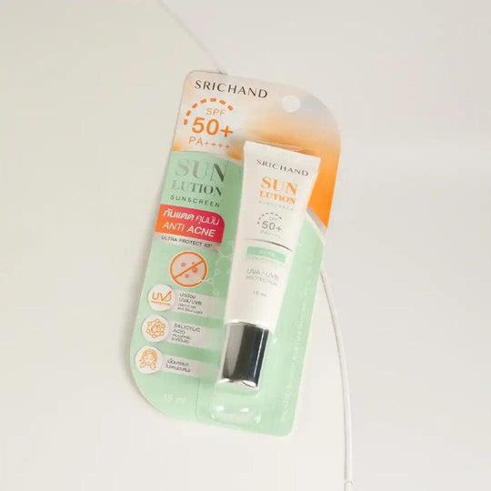 SRICHAND Sunlution Skin Anti Acne Sunscreen SPF50+ PA++++ 15ml - LMCHING Group Limited