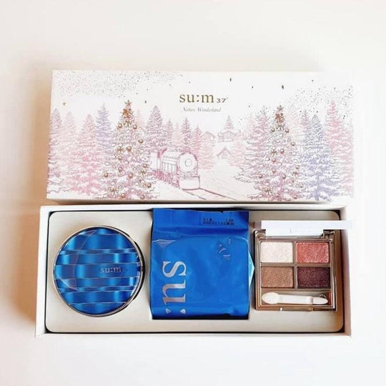 SU:M37 Water-full CC Cushion Perfect Finish Set No.1 Light Beige SPF50+/PA+++ (Cushion 15g x 2 + Eye Shadow Palette) - LMCHING Group Limited