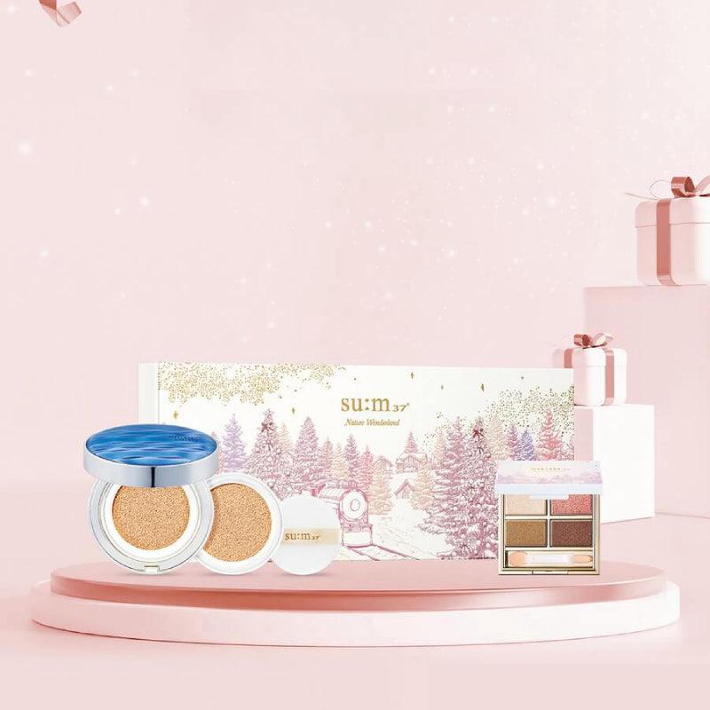 SU:M37 Water-full CC Cushion Perfect Finish Set No.1 Light Beige SPF50+/PA+++ (Cushion 15g x 2 + Eye Shadow Palette) - LMCHING Group Limited