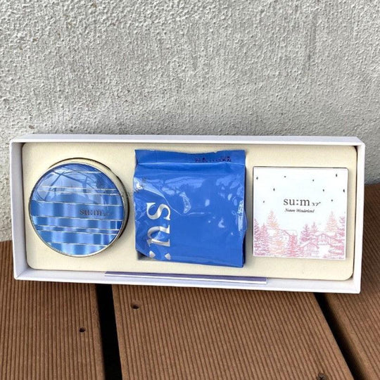 SU:M37 Water-full CC Cushion Perfect Finish Set No.1 Light Beige SPF50+/PA+++ (Cushion 15g x 2 + Eye Shadow Palette) - LMCHING Group Limited