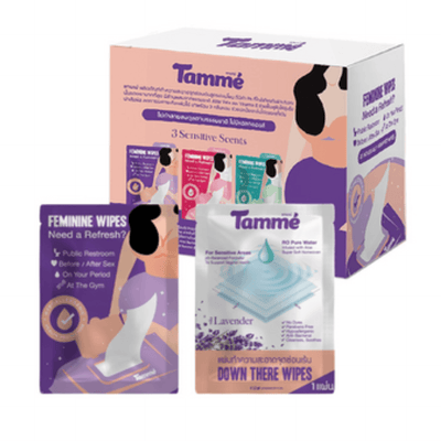 Tamme Lingettes féminines (Lavande fraîche) 20 unités