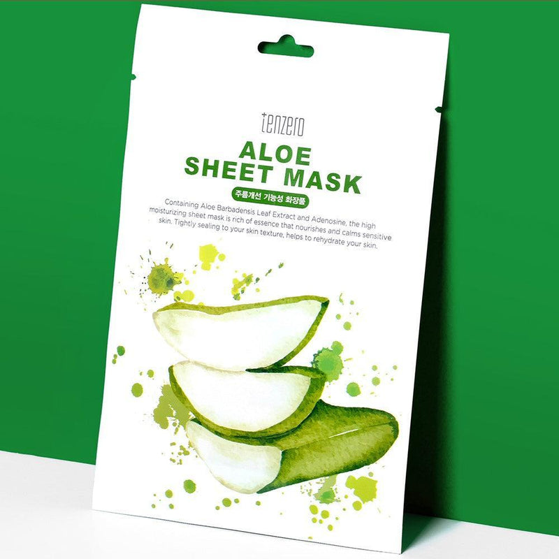 tenzero Aloe Sheet Mask (Soothing) 25g x 10 - LMCHING Group Limited