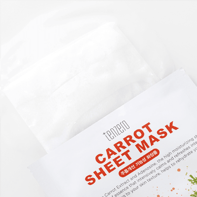 tenzero Carrot Sheet Mask (Vitality) 25g x 10 - LMCHING Group Limited