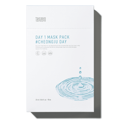 Tenzero Day 1 Mascarilla hidratante (día Cheongju) 10uds