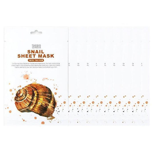 Tenzero Snail Sheet Mask (Nutrients) 25g x 10 - LMCHING Group Limited