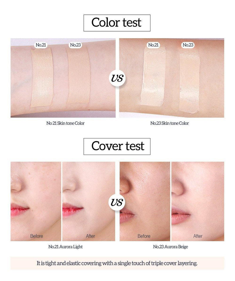 The Artcell Aurora Pearl Tension Cushion + Refill 16g - SPF50+ PA++++ (No.21 Aurora Light) - LMCHING Group Limited