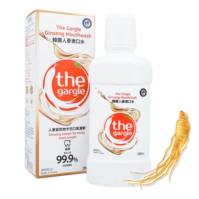 The Gargle 99.9% Sterilization Korean Ginseng Enxaguante Bucal com Sabor 250ml Refrescante Bucal Líquido
