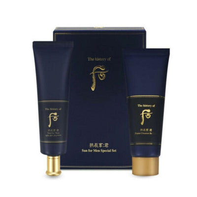 The History of Whoo Gongjinhyang Kun Ja Yang Sun For Men Special Set (Sunscreen 60ml + Foam Cleanser 40ml) - LMCHING Group Limited