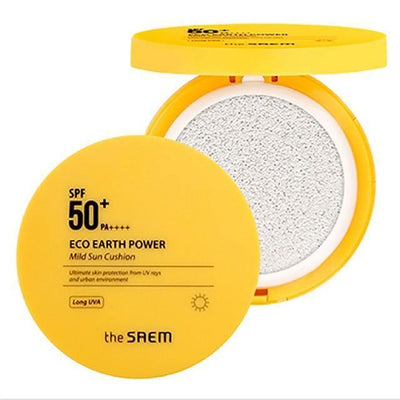 the SAEM Eco Earth Power Protector solar en polvo compacto SPF50+ PA++++ 15g