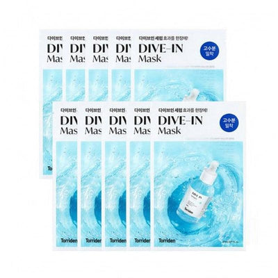 Torriden Dive-in Low-Molecular Hyaluronic Acid Facial Sheet Masks 27ml x 10 - LMCHING Group Limited
