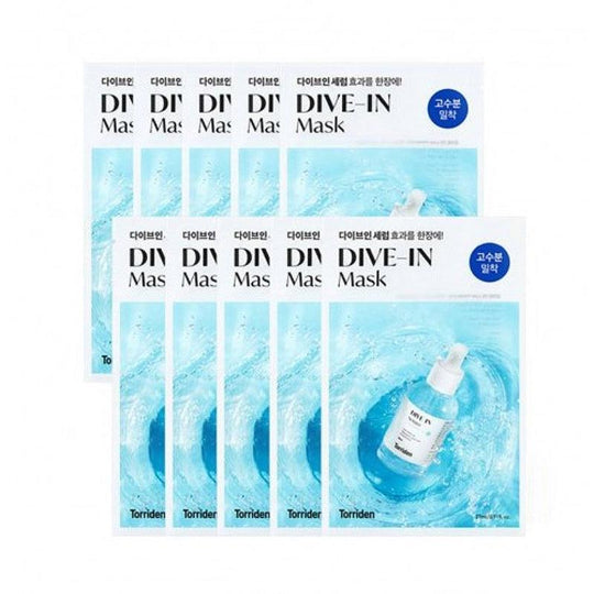 Torriden Dive-in Low-Molecular Hyaluronic Acid Facial Sheet Masks 27ml x 10 - LMCHING Group Limited