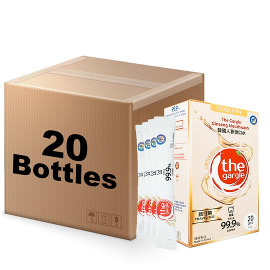 [Travel Size] The Gargle 99.9% Sterilization Korean Ginseng Flavored Mouthwash 11ml x 20ea (20 boxes) - LMCHING Group Limited
