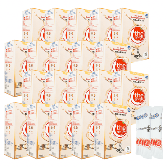 [Travel Size] The Gargle 99.9% Sterilization Korean Ginseng Flavored Mouthwash 11ml x 20ea (20 boxes) - LMCHING Group Limited