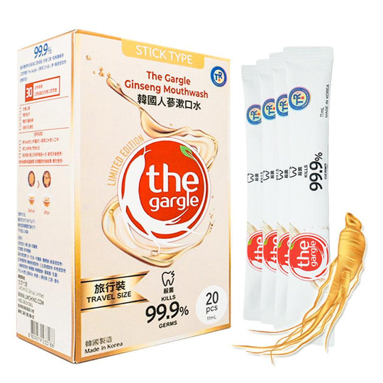 [Travel Size] the gargle 99.9% Sterilization Korean Ginseng Flavored Mouthwash 11ml x 20ea Liquid Mouth Freshner - LMCHING Group Limited