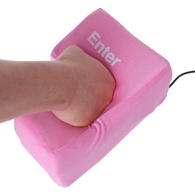 USB Big Enter Key Relieve Stress Toy (#Pink) 1pc - LMCHING Group Limited