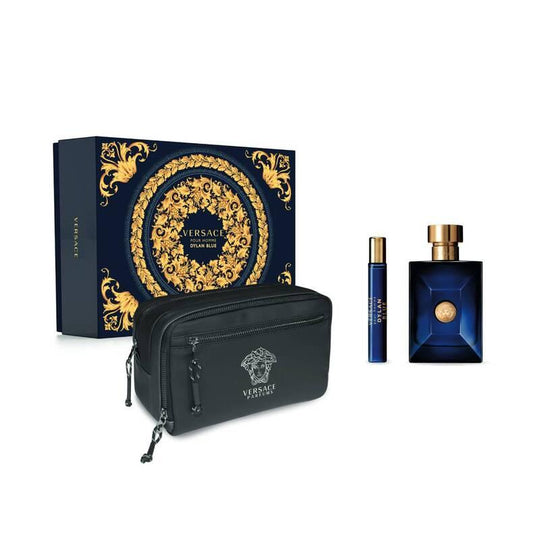 Versace Dylan Blue Pour Homme 3pcs Gift Box Set (EDT 100ml + EDT 10ml + Pouch) - LMCHING Group Limited