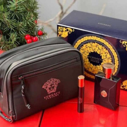 Versace Dylan Blue Pour Homme 3pcs Gift Box Set (EDT 100ml + EDT 10ml + Pouch) - LMCHING Group Limited