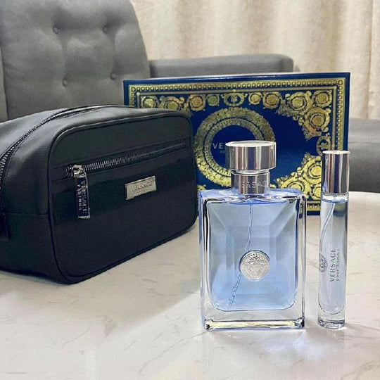 VERSACE Pour Homme 3pcs Gift Box Set (EDT 100ml + EDT 10ml + Trousse) - LMCHING Group Limited