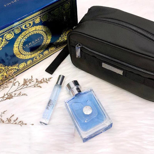 Versace プールオム 3個 ギフトボックスセット（EDT 100ml＋EDT 10ml＋