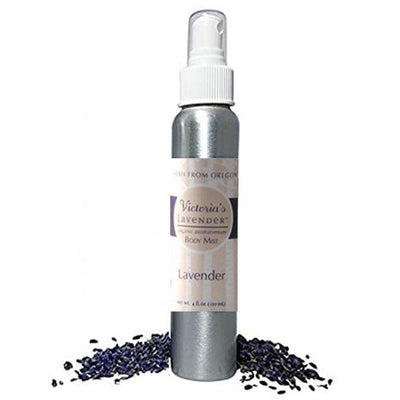 Victoria's Lavender USA Spray per il Corpo Aromaterapico Rilassante e Calmante (Lavanda) 120ml