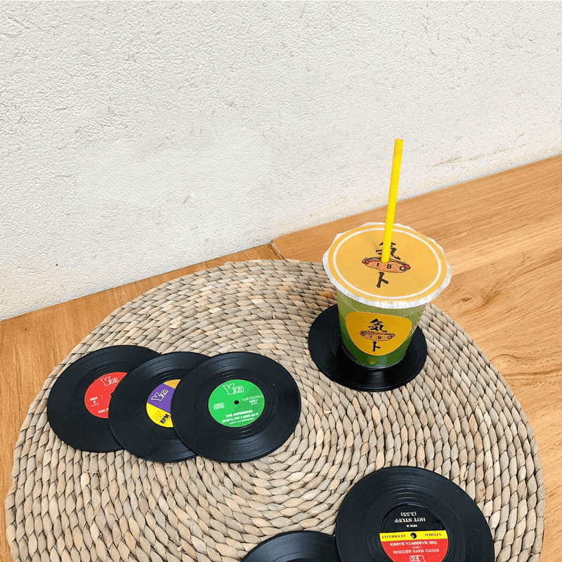 Vintage Phonograph Record Coaster 4pcs - LMCHING Group Limited
